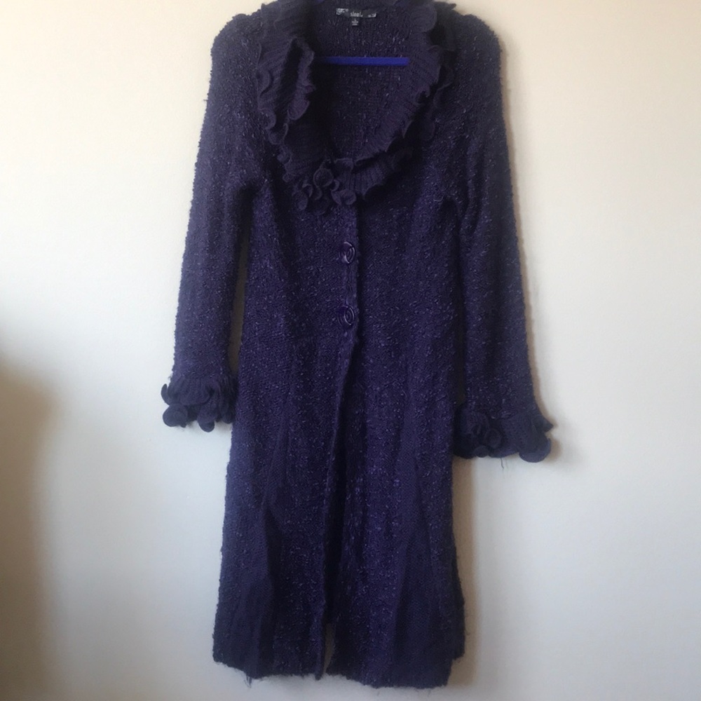 Sweater Jacket Purple